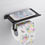 Thumbnail: Stainless Steel Toilet Paper Holder Bathroom Wall Mount WC Paper Phone Holder
