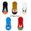 Миниатюра: 10 Pieces 5 Pairs Women Cartoon Animal Bear Mouse Socks Cute Funny Invisible
