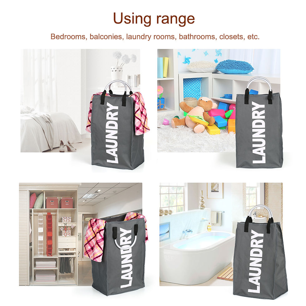 Thumbnail: Laundry Bag Foldable Laundry Basket Large Dirty Laundry Basket Hamper Sorter