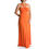 Thumbnail: Evanese Women's Plus Size Elegant Cross Tie Halter Long Formal Party Dress