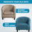 Thumbnail: Plush Elastic Club Tub Couch Cover Single Seat Armchair Chair Cover Protector