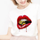 Thumbnail: Camiseta Tee Shirts Female T-Shirt Koszulki Damskie Harajuku Tshirt Lip Lipstick