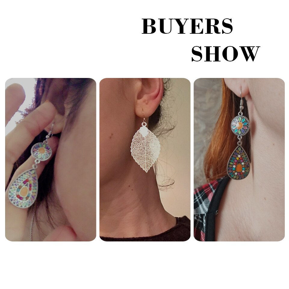 Thumbnail: Multiple Boho Ethnic Dangle Drop Earrings