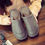 Thumbnail: Real Cowhide Cotton Slippers Winter Indoor Home Non-Slip Waterproof Warm