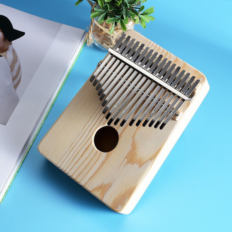 17 Key Kalimba African Solid Mahogany Thumb Finger Piano Sanza 17 Tones Kalimba