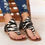 Miniature : Women Flat Sandals Leopard Snake Print Summer Shoes Large Size Andals Beach