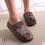 Thumbnail: Cat Animal Prints Cute Home Slippers Short Plush Warm Soft Cotton