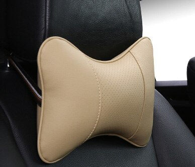 Thumbnail: Artificial Leather Car Neck Pillows Support Comfortable Universal Single
