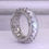 Thumbnail: Handmade Eternity Promise Crystal Ring AAA Cz Zircon Engagement Wedding Band