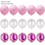 Thumbnail: 1 Set Metallic Confetti Air Balloons With Ribbon Birthday Party Helium Balloon