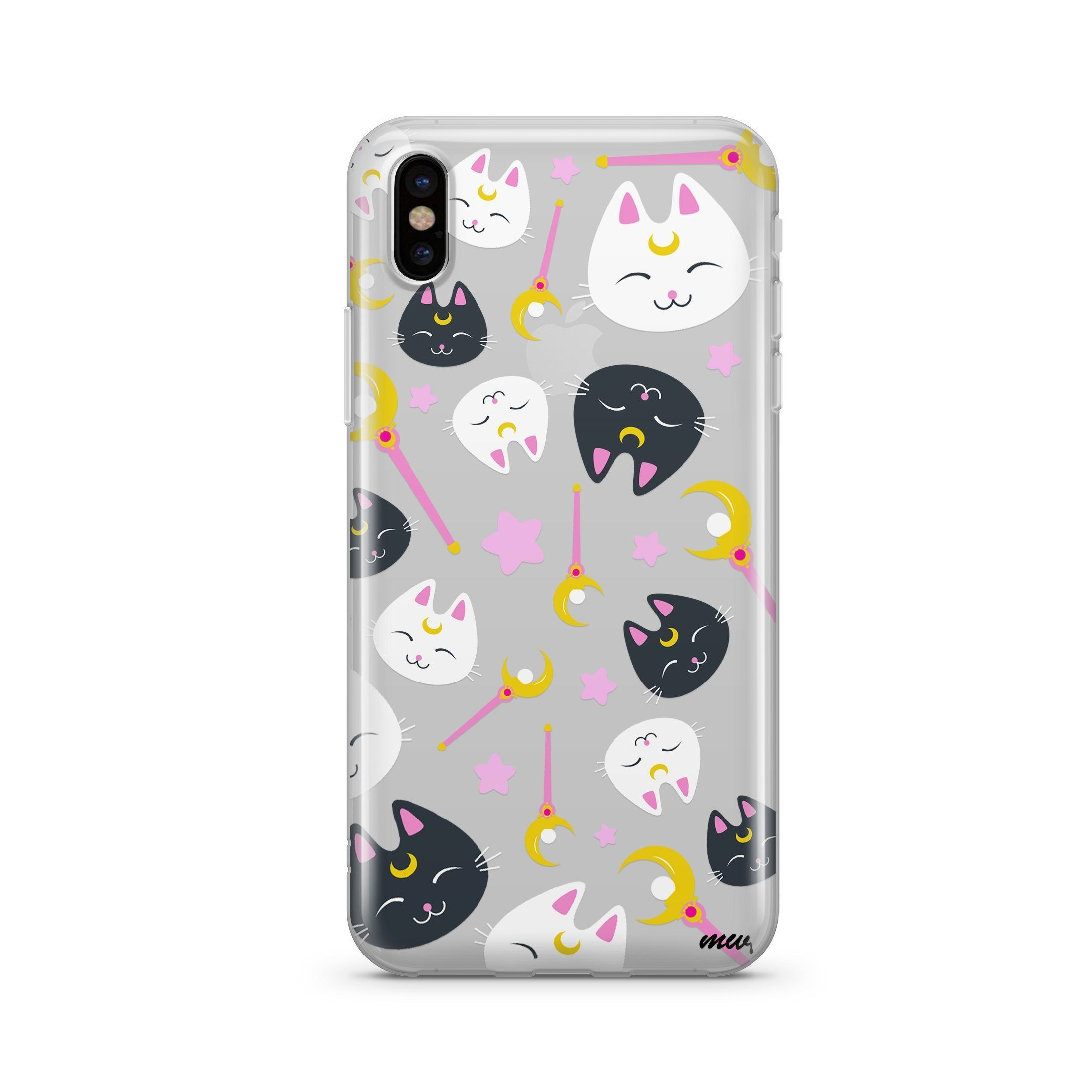 Sailor Kitty iPhone & Samsung Clear Phone Case by @Okitssteph