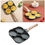 Thumbnail: 4-Hole Omelet Pan for Burger Eggs Ham PanCake Maker Frying Pans Non-Stick