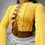 Thumbnail: Simenual Patchwork Lace Up Long Sleeve Crop Tops Ribbed Party Knitwear T-Shirt