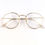 Thumbnail: Designer Woman Glasses Optical Frames Metal Round Glasses