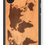Thumbnail: Slim Wooden Phone Case (World Map Traveler in Mahogany)