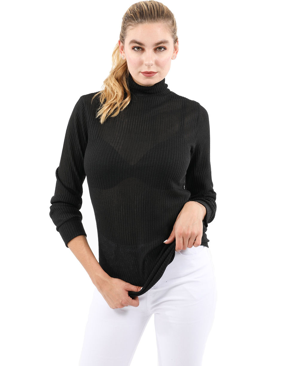 Thumbnail: Java Ribbed Turtleneck Top