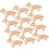 Thumbnail: 1 Pack Golden Dachshund Paper Clips Cartoon Creative  Gold Paper Clip (Orange)