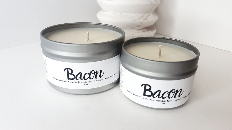 Thumbnail: Bacon Scented Natural Soy Candle | Hand-Poured and Hand-Crafted