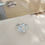 Thumbnail: Sweet Heart Crystal Flower Cubic Zircon Adjustable Rings  Cute Butterfly Bague