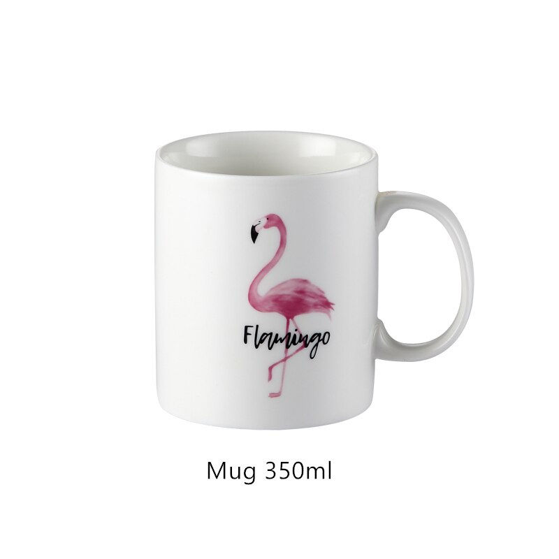 Thumbnail: Flamingo Porcelain Tableware Ceramic Salad Sugar Soup Rice Bowl Dessert Dish