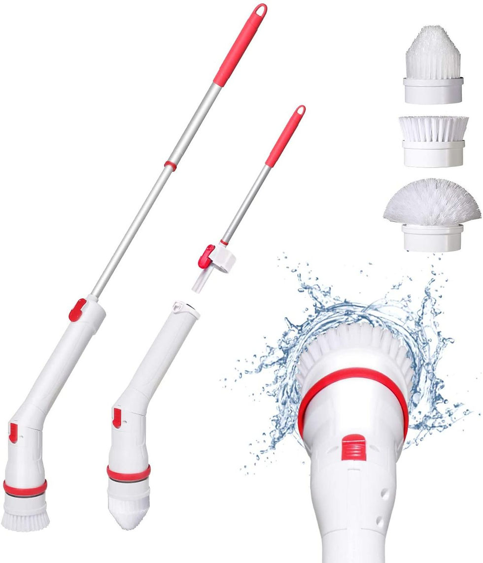 Thumbnail: Electric Spin Bathtub Brush With 3 Replaceable Adjustable Extension Arm Brush