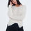 Thumbnail: Cream Coloured Sweater With V-Neck