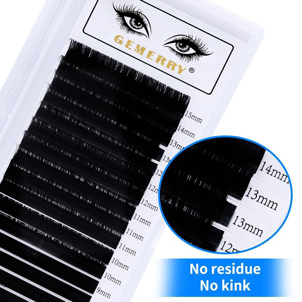 Thumbnail: 16Rows Individual Eyelash Extension Faux Cils Mink False Eyelashes Artificial