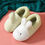 Thumbnail: Fur Warm  Shoes Cute Cartoon Rabbit  and Radish Bedroom Woman/Men Furry Slides