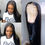 Thumbnail: 28 30 32 34 Inch Straight 13x4 Lace Front Human Hair Wigs Brazilian Virgin Remy