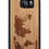 Thumbnail: Slim Wooden Phone Case (World Map Traveler in Mahogany)