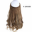 Thumbnail: No Clip Wave Halo Hair Extensions Ombre Synthetic Natural Black Blonde Pink
