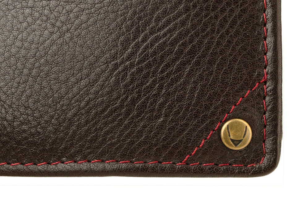 Miniatura: Angle Stitch Leather Multi-Compartment Leather Wallet