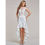 Thumbnail: Evening Dress White Appliques Cap Sleeves Dress Party Scoop Neck Beaded Mermaid