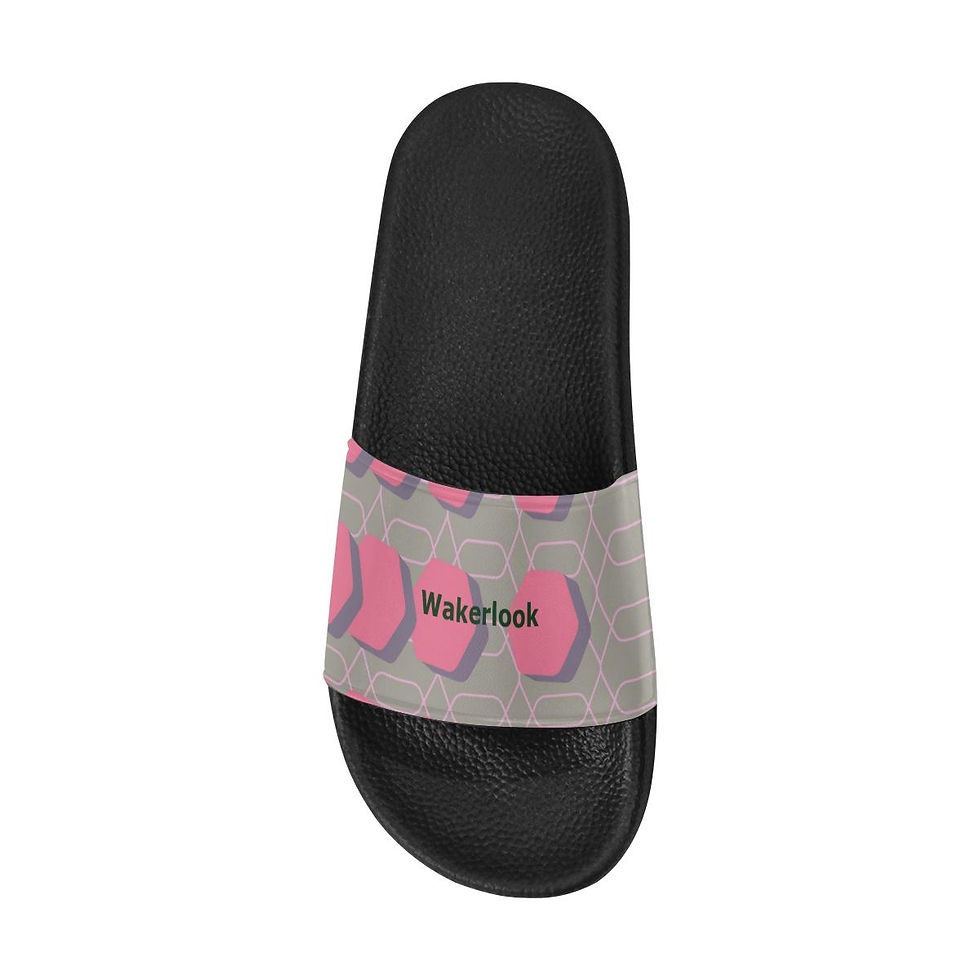 Thumbnail: Women's Pink Wakerlook Slide Sandals