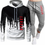 Thumbnail: Sets Tracksuit Men Autumn Winter Hooded Sweatshirt Drawstring Outfit Sportswear