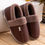 Thumbnail: Fur Slippers Men Warm Indoor Non-Slip Couple Mules Waterproof Plush Slippers
