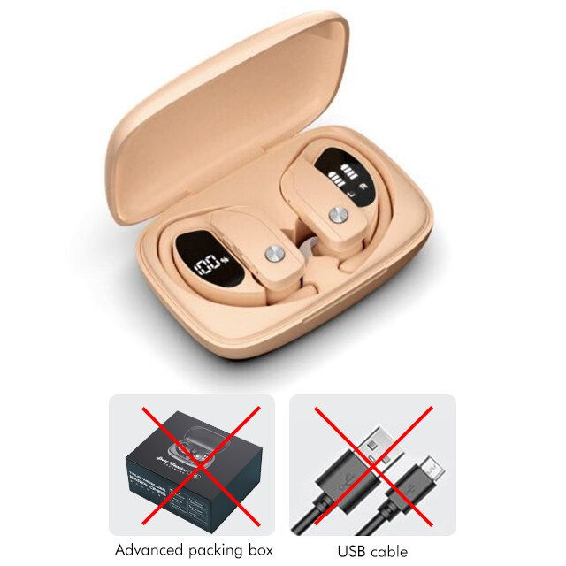 Thumbnail: Bluetooth V5.1 Wireless Headphones With Microphone Waterproof Charging Box