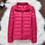 Thumbnail: Winter Women Ultralight Thin Down Jacket White Duck Down Hooded Jackets