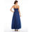 תמונה ממוזערת: Dark Royal Blue Strapless Long Evening Dress Cheap Beading Lace