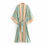 Indexkép: Vintage Chic Women Green Floral Print Bat Sleeve Rayon Beach Bohemian