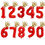 Thumbnail: 40 Inch Number Balloon 1 2 3 4 5 Number Digit Helium Foil Ballons Baby Shower