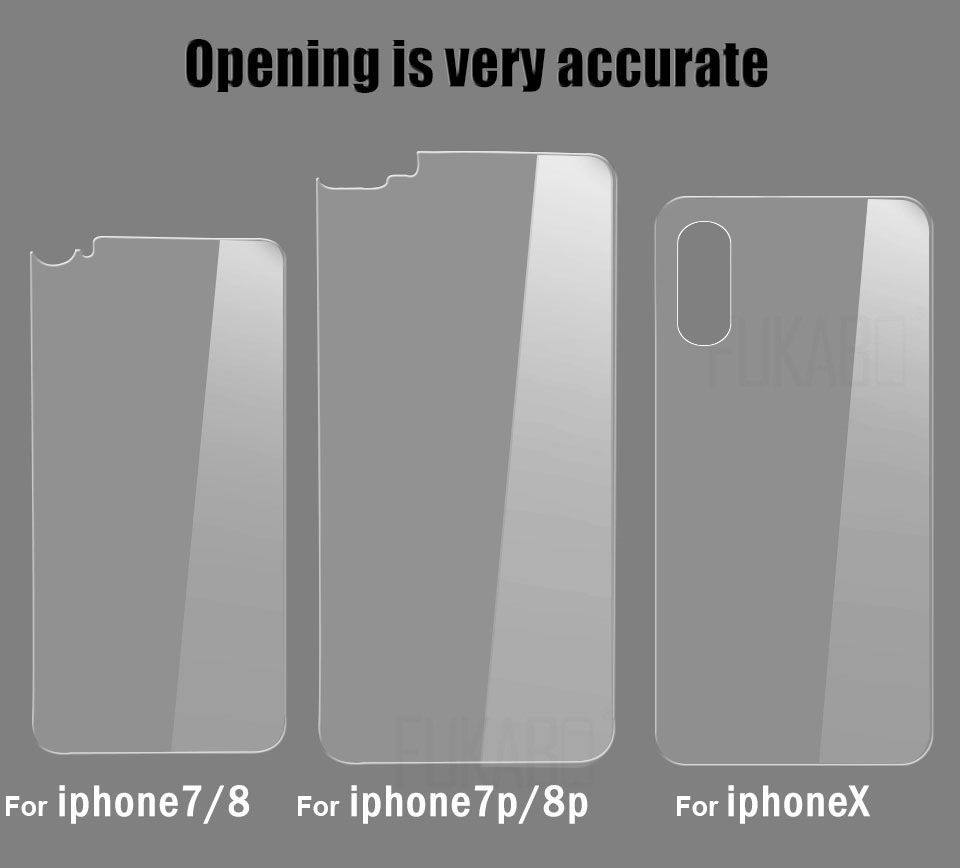 Thumbnail: Front & Back Full Tempered Glass iPhone 11 12 Pro Max XS XR X Screen Protector