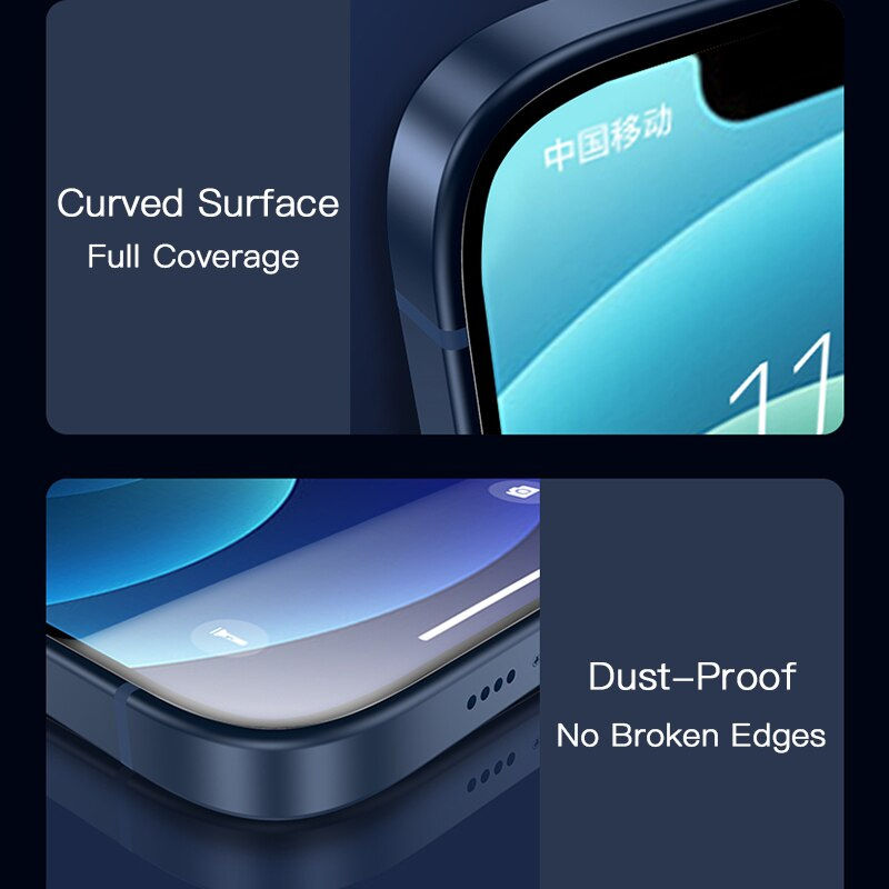 Thumbnail: 2PCS Full Cover Tempered Glass the for iPhone 7 8 6 6s Plus X Screen Protector
