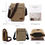 Thumbnail: Scione Fashion Solid Canvas Messenger Satchel Bags Buckle Casual Portable