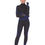 Thumbnail: Trois Seamless Jacket, Leggings & Sports Top 3 Set - Black With Navy
