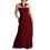 Thumbnail: Evanese Women's Plus Size Elegant Cross Tie Halter Long Formal Party Dress