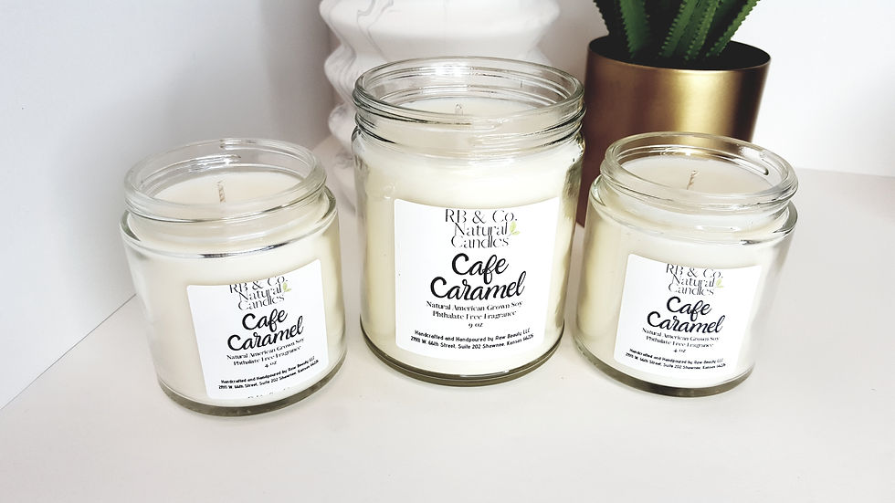 Cafe Caramel | Natural Soy Candle | Hand-Poured and Hand-Crafted