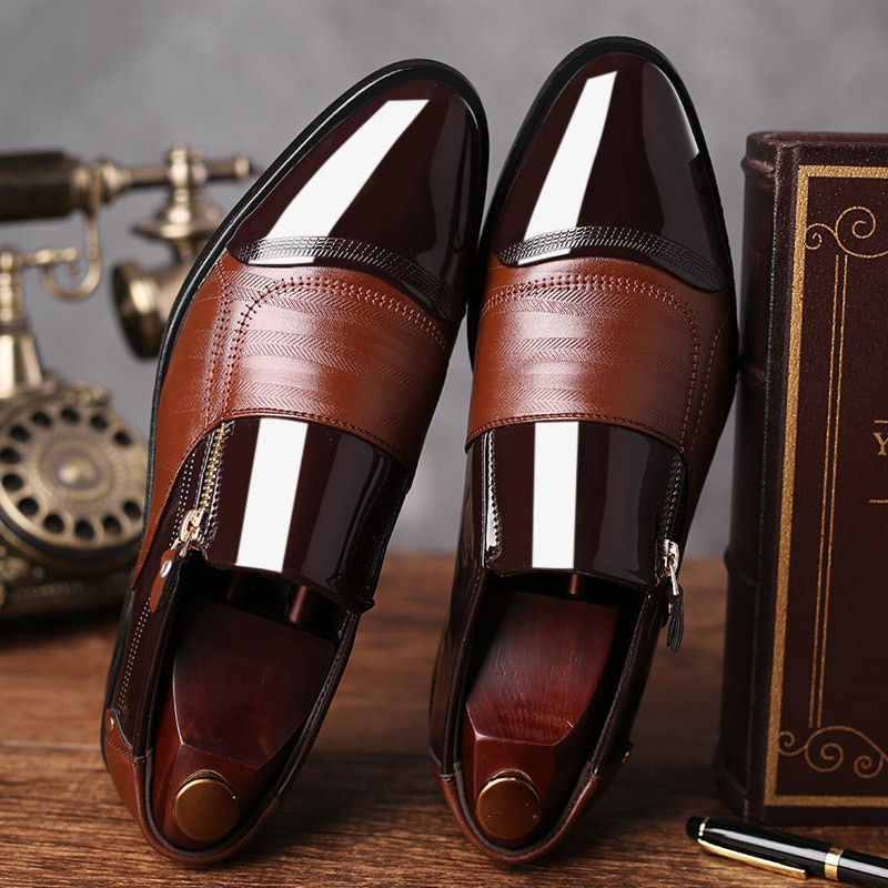 Mazefeng Classic Business Men's Dress Shoes Fashion Elegant Formal