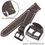 Thumbnail: Genuine Leather Watchbands 18mm 20mm 22mm 24mm Black Dark Brown Women Men