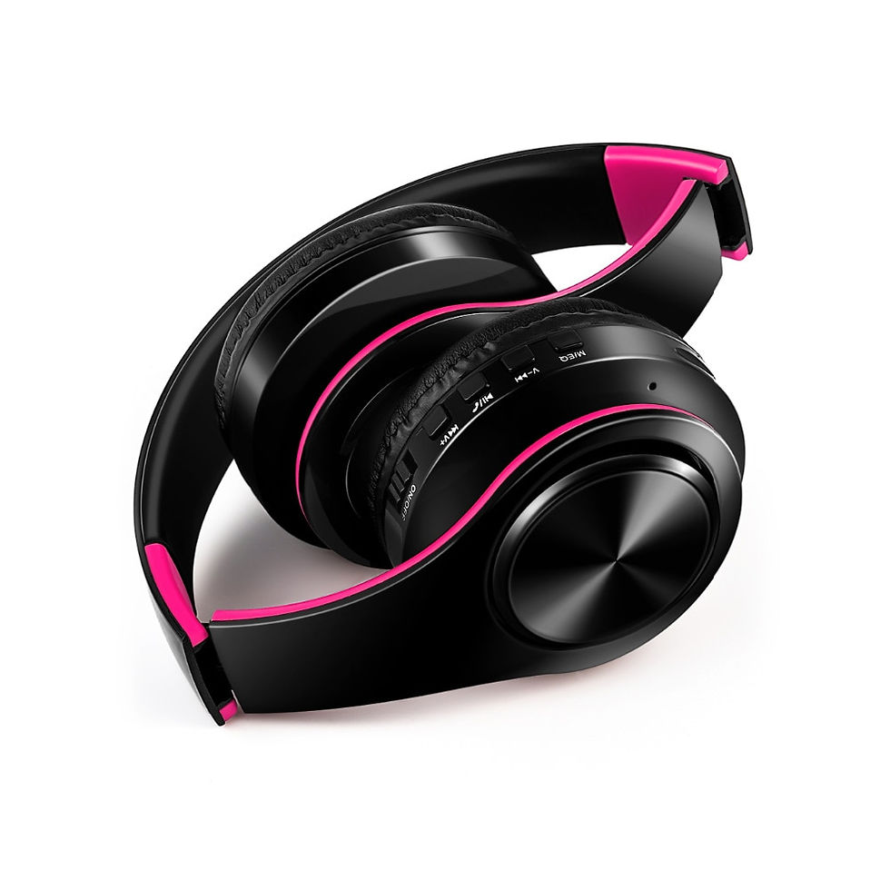 Thumbnail: Wireless Stereo Foldable Sport Earphone Microphone Headset Handfree MP3 Player